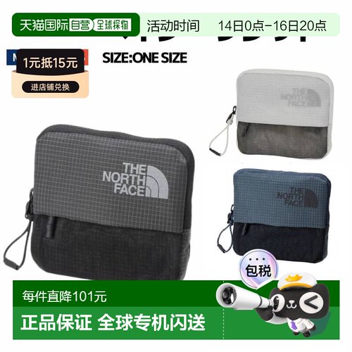 日本直邮The North Face Hazy Wallet男女通用休闲钱包NM82460 K