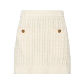 Prada 绞花针织迷你半身裙 214211204S231