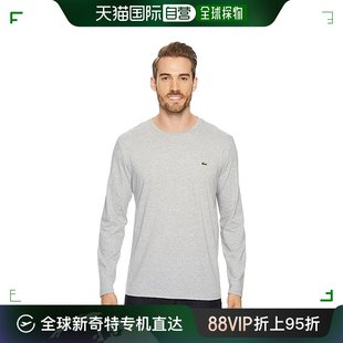 Lacoste 男士 法国鳄鱼 香港直邮潮奢 长袖 皮玛棉针织水手领T恤