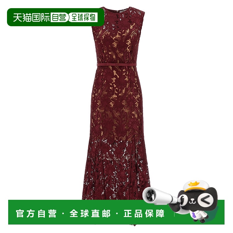 香港直邮Self-Portrait 女士 'Burgundy Lace... 凸纹花边服装 RS
