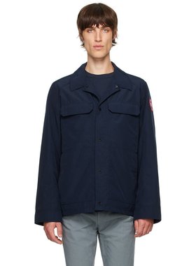 潮奢 Canada Goose 加拿大鹅 男士 海军蓝 Burnaby 夹克 2447M