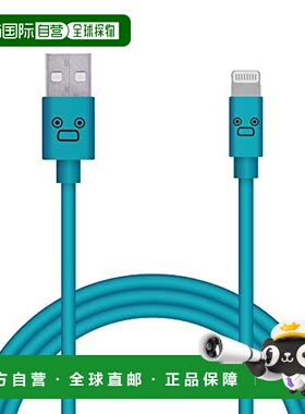 【日本直邮】宜丽客闪电数据线支持USB PD 3A电流充电1.2米蓝色