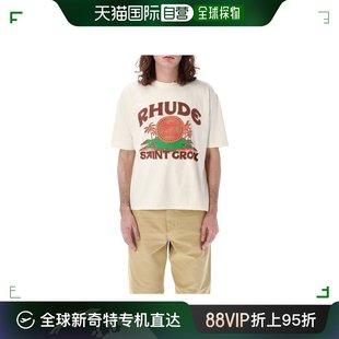 Rhude 香港直邮潮奢 T恤 圆领短袖 RHPS24TT11012611C0611 男士