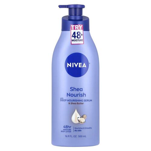 妮维雅,Shea Nourish Body Lotion, 16.9 fl oz (500 ml)