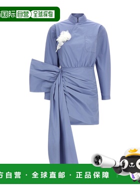 1h可退 香港直邮Self-Portrait 棉质系带迷你连衣裙 RS26552S