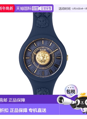 自营 versus versace火岛狮子表带手表 - 蓝/蓝/蓝 美国奥莱直发