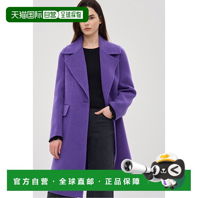 韩国直邮SJYP [SJYP] 一粒扣羊毛羊绒手工大衣 (PW2E9RCT156WPP)