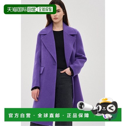 韩国直邮SJYP [SJYP] 一粒扣羊毛羊绒手工大衣 (PW2E9RCT156WPP)