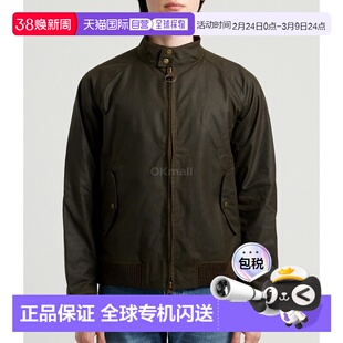 韩国直邮Barbour男士BR YALE短款蜡夹克时尚百搭巴伯MWX2237外套
