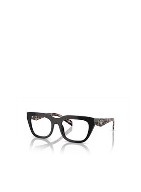 PRADA 女士眼镜 PRA06V13P1O1 SS2024 黑色 几何框平光镜