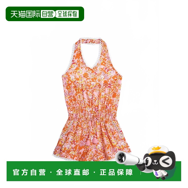 自营 poupette st barth儿童短连身裤Beth In Pink Sweet Bell-粉