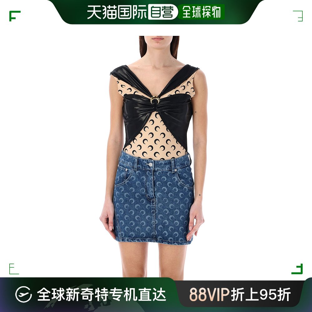 香港直邮MARINE SERRE 女士背心吊带 WTO393RJER0015BK99 女装/女士精品 背心吊带 原图主图