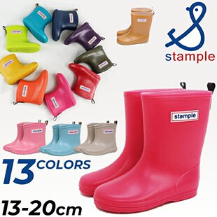 日本直邮stample舒适雨鞋男童女童中筒款儿童雨靴/75005