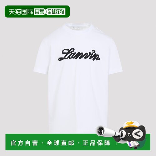 1h可退 香港直邮LANVIN 男士T恤 RMTS0012J308P2601 SS2026 白色