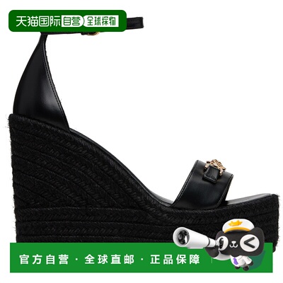 1h可退 香港直邮潮奢 Versace 范思哲 女士 黑色 Medusa '95 Leat