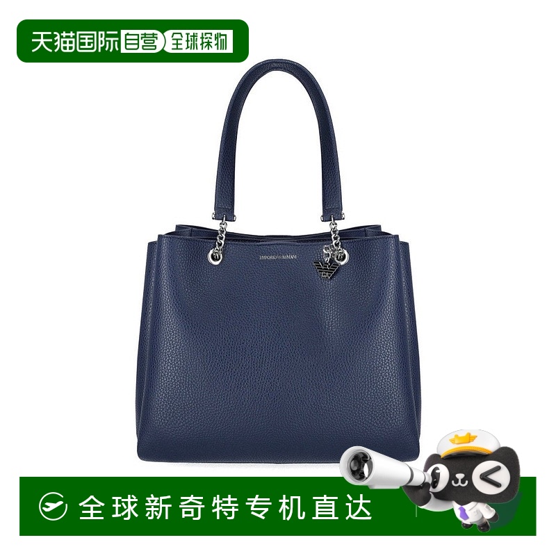 自营 emporio armani魅力海军蓝购物袋-蓝色 【美国奥莱】直发