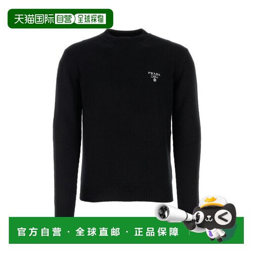 香港直邮PRADA 男士针织衫 UMB424S22211LMF0002 CO 黑色 Cashmer
