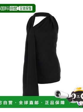 1h可退 香港直邮LOEWE 罗意威 女士 黑色缎面迷你连衣裙 S359Y07X