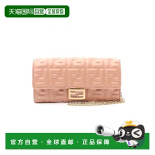 日本直邮中古Fendi芬迪女包S级99新chain walletWOC链条钱包牛皮