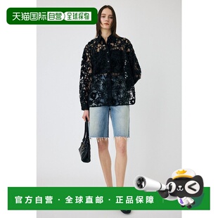 MO1164EW035582 TULLE衬衫 黑色 RIBBON 日本直邮MOUSSY