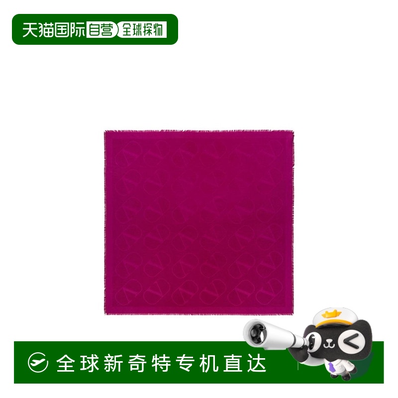 香港直邮VALENTINO 女士围巾 WEB104AJBZ3W AW2024 紫色 VLOGO 标