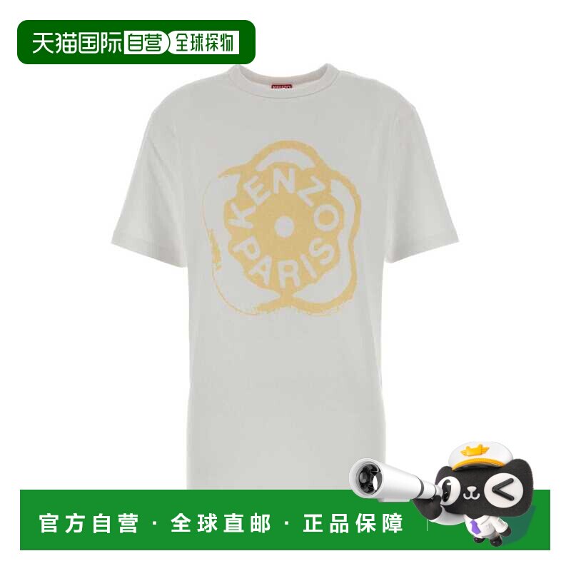 香港直邮KENZO 女士T恤 FG52TS3034SK01 SS2026 白色 圆领短袖T恤图片