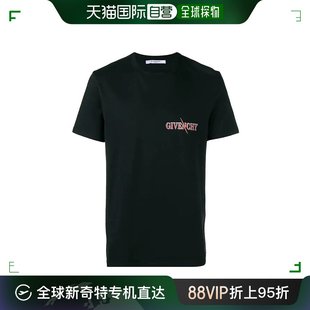 短袖 经典 T恤夏季 香港直邮Givenchy纪梵希男士 徽标简约黑色字母