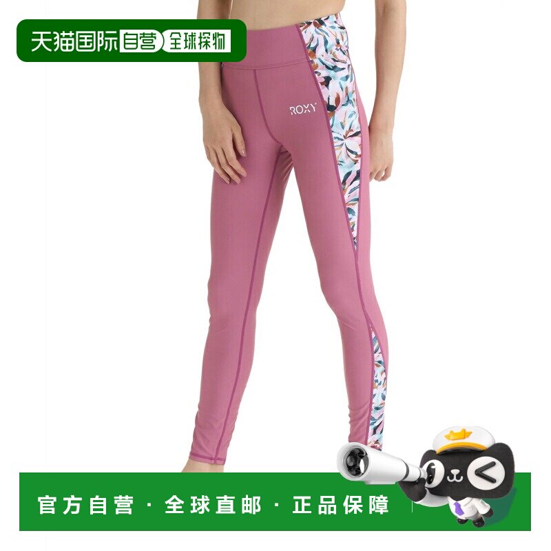 日本直邮Roxy 女士长款打底裤 GLOWYOURWAY图案切换款 L码 打底裤