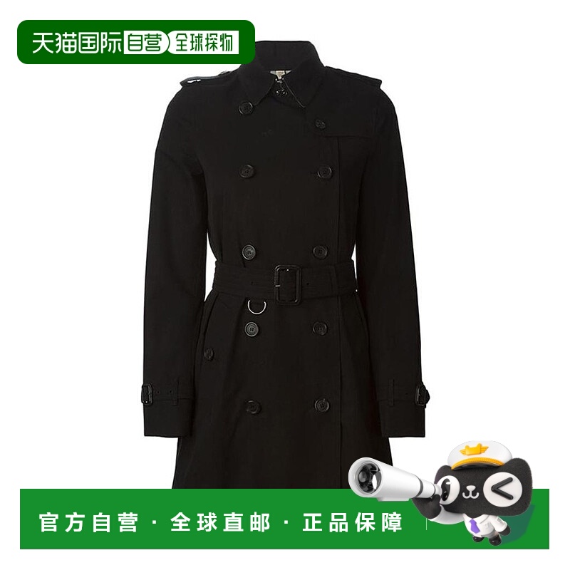 1h可退 香港直邮BURBERRY 女士外套 39004591 AW2018 黑色 双排扣