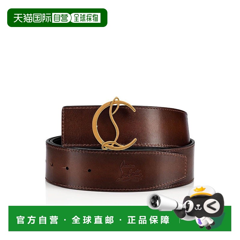 欧洲直邮CL路铂廷 红底鞋 25秋冬 1225085Q133 男士 腰带皮带