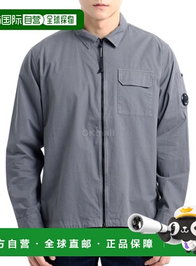 韩国直邮CP COMPANY 有机华达呢全拉链外套衬衫 (18CMOS124A 1101