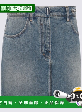 香港直邮GIVENCHY 女士半身裙 BW40SQ5Y9N420 SS2025 灰色 Denim