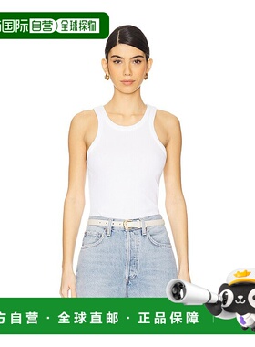 1h可退 香港直邮AGOLDE 女士 Rayne 背心 A73561260 white白色 舒