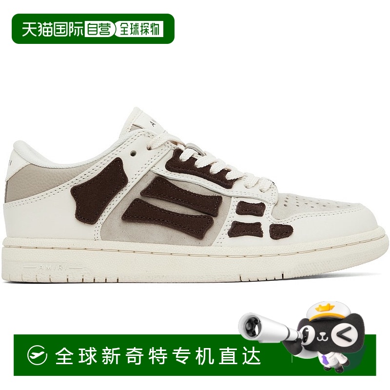 1h可退 香港直邮AMIRI 女士 灰白色 & 灰色 Skeltop Low 运动鞋 P
