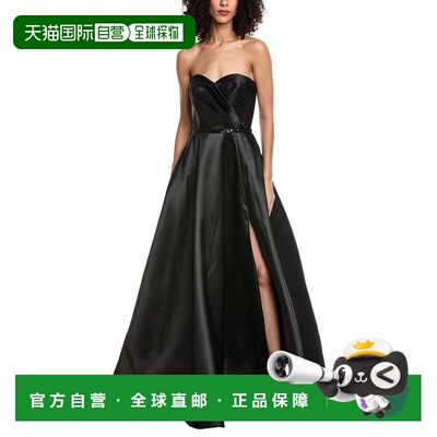 自营Rene Ruiz Strapless Sweetheart Embellished Waist Gown -