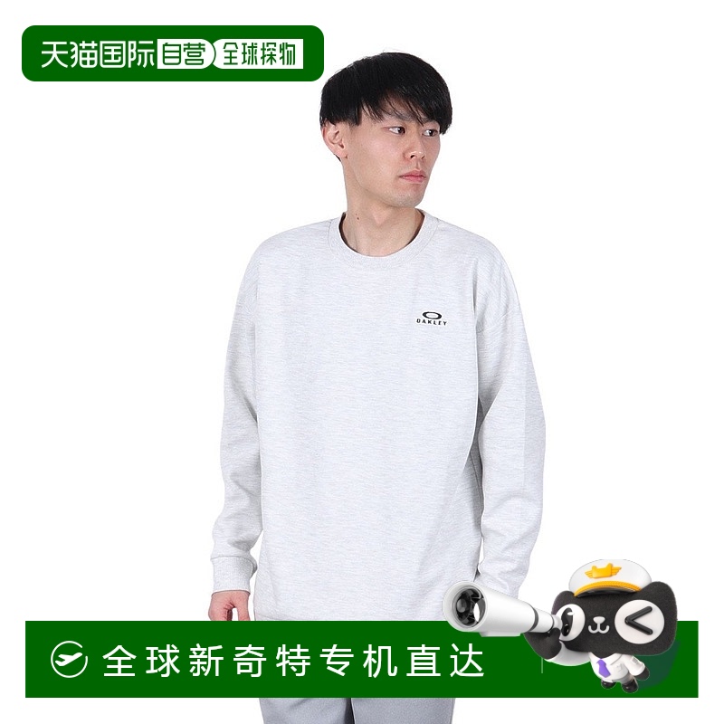 日潮跑腿Oakley欧克利 男款FOUND 羊毛长袖圆领卫衣 Light Grey 3