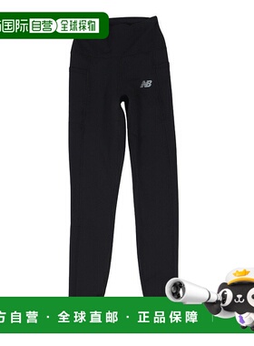 日本直邮New Balance 女士口袋高腰打底裤27英寸 WP51462BK 黑色