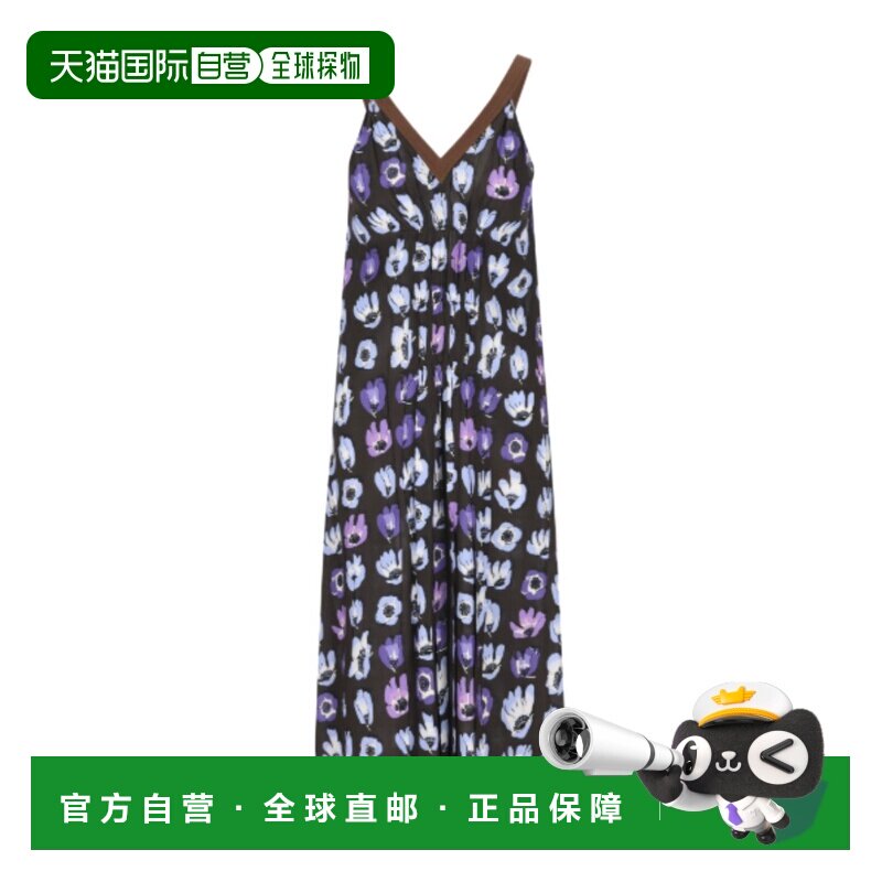 香港直邮PRADA 女士连衣裙 P3R3819D9F0030 SS2026 花色 V领连衣