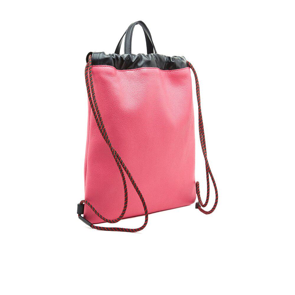 GUCCI 女士双肩包 5235860GCBT8841 SS2021 红色 LOGO抽绳双肩袋