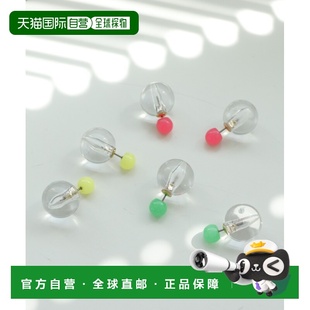 日本直邮Three neon色清透球耳环 Four 女士 8565032 Time 1h可退