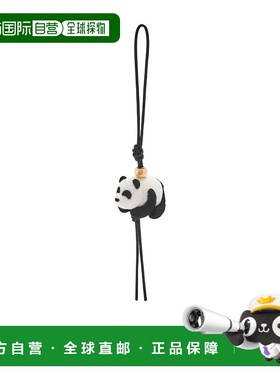 香港直邮LOEWE 男士吊坠 CA36232X291102 CO 黑色 熊猫挂饰挂件