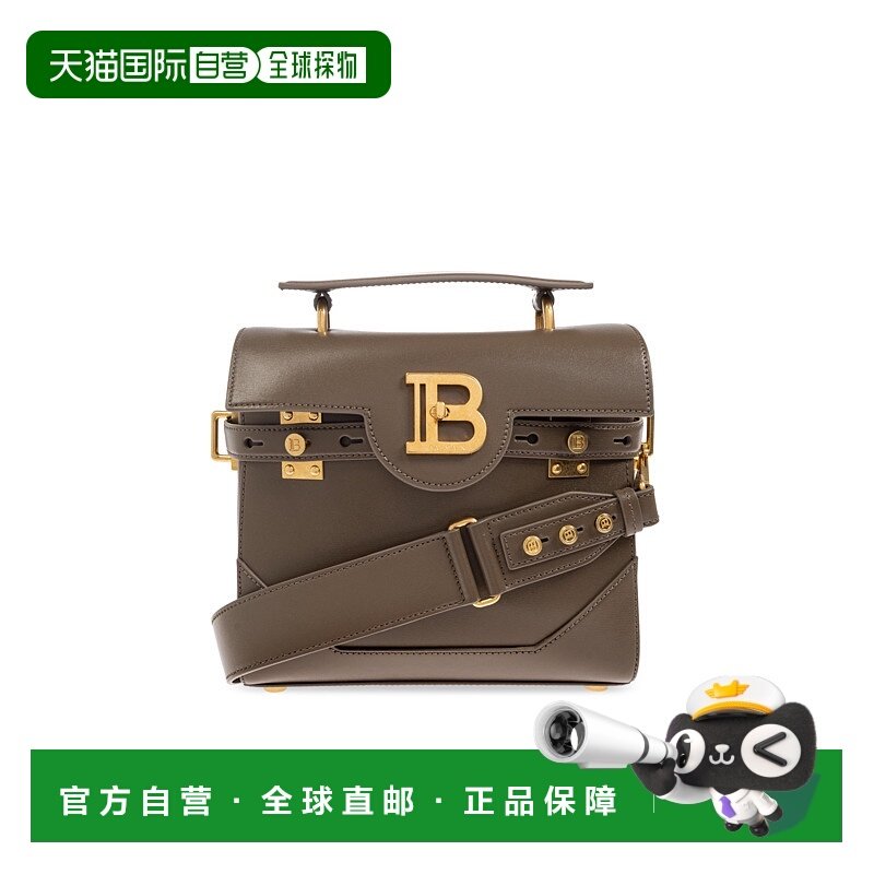 香港直邮BALMAIN 女士手提包 FN1DB526LSLX7AQ AW2025 绿色 B-Buz