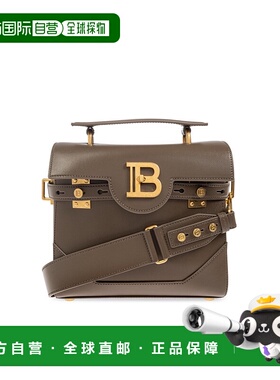 香港直邮BALMAIN 女士手提包 FN1DB526LSLX7AQ AW2025 绿色 B-Buz