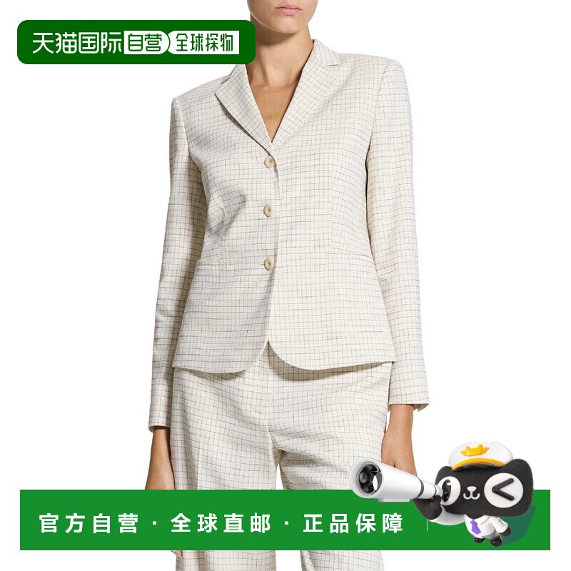 美国直邮自营theoryThory亚麻混纺夹克-多色 美国奥莱直发