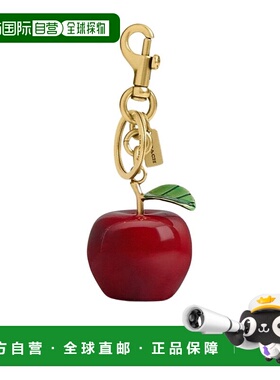 香港直邮COACH 女士项链 CY399B4L38 SS2026 红色 小苹果挂饰挂件