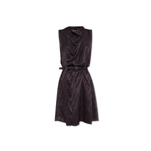黑色 FENDI AW2024 女士连衣裙 ABITI FDD208AJ0ZF0AU3