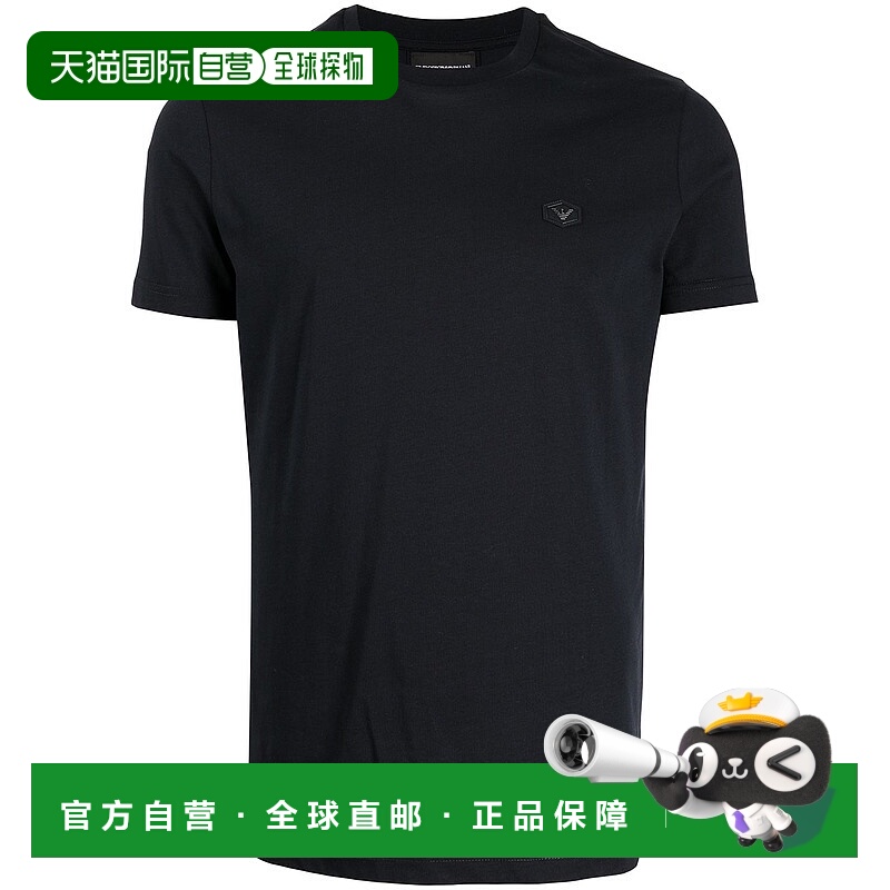 1h可退 香港直邮EMPORIO ARMANI 男士T恤 8N1TQ61JRGZ0920 CO 黑