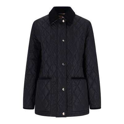 BURBERRY 女士夹克 8107463 AW2025 黑色 Diamond quilted jacket