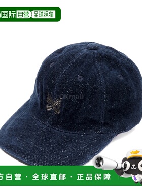 韩国直邮NEEDLES 棒球帽 棉质水洗雪尼尔面料 - 靛蓝色 (RW074)