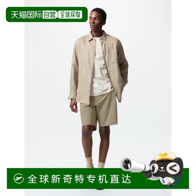 日潮跑腿UNIQLO优衣库 弹力短裤 32 BEIGE MEN XS休闲尼龙网眼